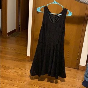 Sleeveless knee length black dress